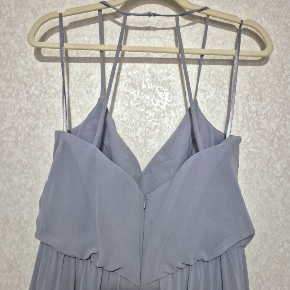 Hayley Paige Occasions Gray Elegant Jumpsuit..SIZE:4 - Picture 13 of 16